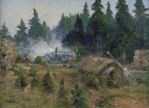 Lot 6143, Auction  104, Schreyer, Franz, Weiher und Köhlerhütte