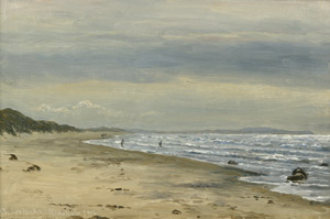 Lot 6171, Auction  104, Blache, Christian Vigilius, Weiter Strand bei bedecktem Himmel