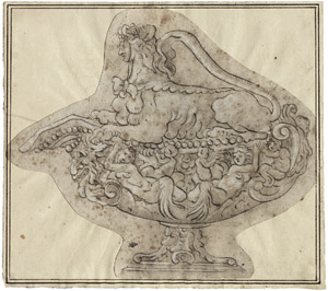 Lot 6228, Auction  104, Französisch, 16, Jh. Karaffe mit Fabelwesen und Sphinx