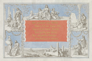Lot 6418, Auction  104, Deutsch, um 1850. Allegorie der Künste