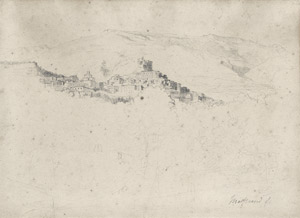 Lot 6474, Auction  104, Marstrand, Wilhelm Nicolai, Ansicht von Monte Porzio Catone im Latium
