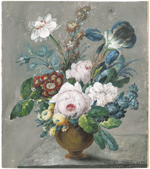 Lot 6488, Auction  104, Paetzel, Johann Daniel, Blumenstilleben mit Iris, Narzissen und Rosen