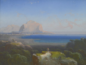 Lot 6507, Auction  104, Schreiber, Peter Conrad, Ansicht von Palermo mit dem Monte Pellegrino
