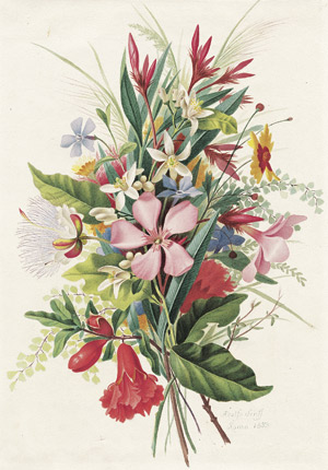 Lot 6511, Auction  104, Senff, Adolf, Blumenbouquet mit Orangenblüten