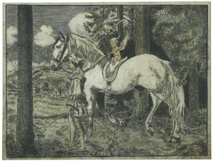 Lot 6515, Auction  104, Thoma, Hans, Der junge Dichter (Page mit Pferd)