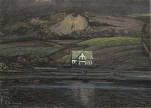 Lot 7190, Auction  104, Helberger, Alfred, Einsames Haus in Norwegen