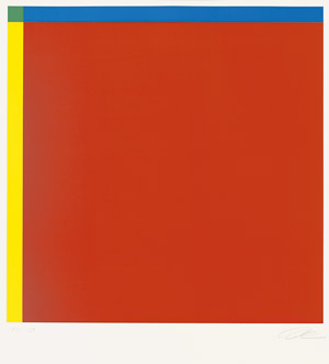 Lot 7287, Auction  104, Lohse, Richard-Paul, Diagonal von Rot über Gelb und Blau zu Grün