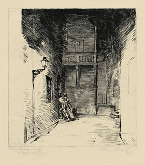 Lot 7311, Auction  104, Meid, Hans, Aus Florenz (groß), Loggia del Vasari
