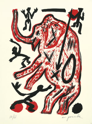 Lot 7367, Auction  104, Penck, A. R., Stehender Elefant