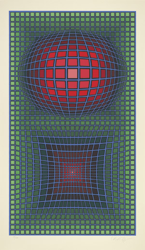 Lot 7461, Auction  104, Vasarely, Victor, Geometrische Komposition