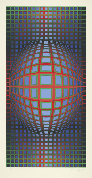 Lot 7462, Auction  104, Vasarely, Victor, Geometrische Komposition