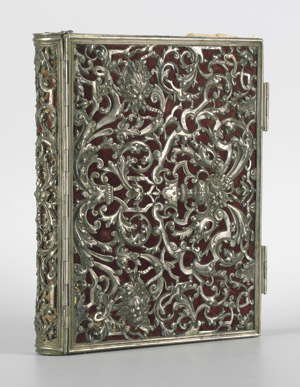 Lot 1612, Auction  105, Barocker Silbereinband, Reich durchbrochener Silbereinband des Barockzeitalters. Augsburg? um 1720