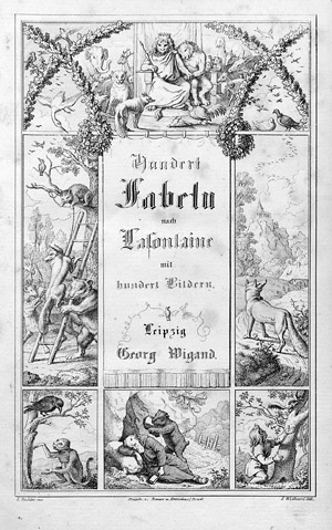 Lot 1759, Auction  105, La Fontaine, Jean de, Hundert Fabeln mit hundert Bildern