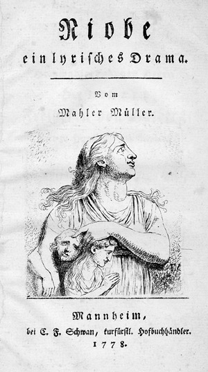 Lot 1793, Auction  105, Müller, Friedrich, Niobe ein lyrisches Drama