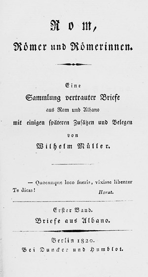 Lot 1794, Auction  105, Müller, Wilhelm, Rom, Römer und Römerinnen