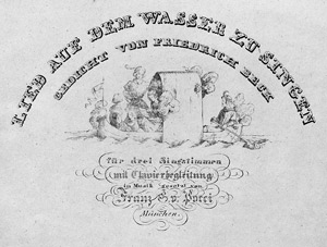 Lot 1831, Auction  105, Beck, Friedrich Christian, Lied auf dem Wasser zu singen
