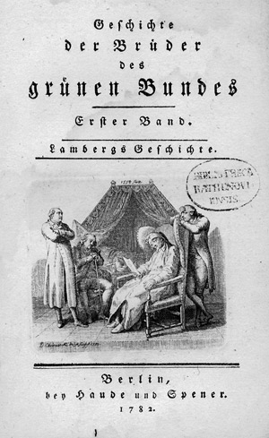 Lot 1928, Auction  105, Unzer, Johann Christoph, Geschichte der Brüder des grünen Bundes