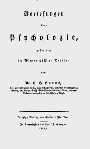 Lot 1959, Auction  105, Carus, Carl Gustav, Vorlesungen über Psychologie