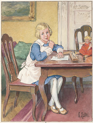 Lot 2051, Auction  105, Kubel, Otto, Original-Illustrationen für "Der Geburtstags-Wunschzettel