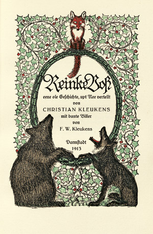 Lot 3149, Auction  105, Kleukens, Christian und Ernst Ludwig Presse, Reinke Voß