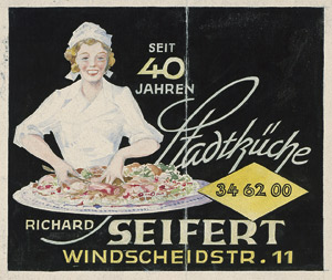 Lot 3883, Auction  105, Gastronomie und Lebensmittelläden, 15 Originalentwürfe für Berliner Gastronomie und Lebensmittelläden