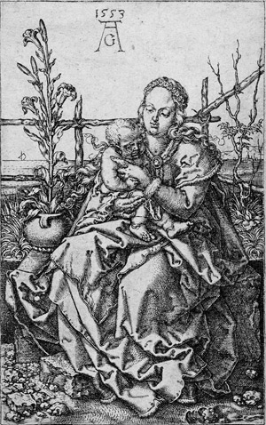 Lot 5003, Auction  105, Aldegrever, Heinrich, Die Jungfrau mit dem Kind auf der Rasenbank