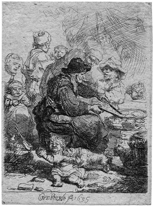 Lot 5758, Auction  105, Rembrandt Harmensz. van Rijn, Die Pfannkuchenbäckerin