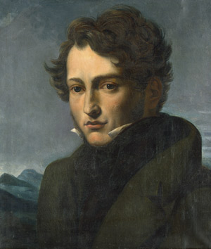 Lot 6073, Auction  105, Deutsch, um 1830. Bildnis eines jungen Herren mit hochgeschlagenem Kragen
