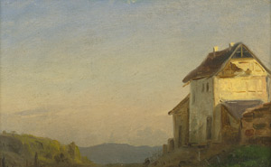 Lot 6089, Auction  105, Dänisch, 19. Jh. Abendstimmung in den Bergen