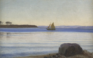 Lot 6100, Auction  105, Kyhn, Vilhelm, Aussicht von Hindsgavl auf den Kolding Fjord