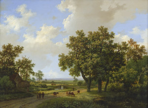 Lot 6105, Auction  105, Koekkoek d. Ä., Marinus Adrianus, Holländische Sommerlandschaft