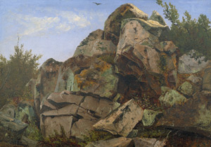 Lot 6149, Auction  105, Kieldrup, Anton Edvard, Felsstudie von Bornholm