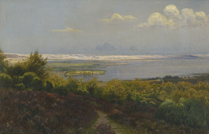 Lot 6164, Auction  105, Thorenfeld, Anton Erik Christian, Winterlandschaft am See Mossø bei Klostermølle auf Jütland