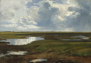 Lot 6172, Auction  105, Aagaard, Carl Frederik, Aufkommendes Sommergewitter auf Saltholm im Öresund