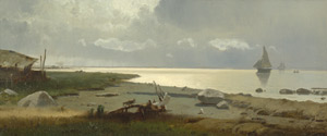 Lot 6182, Auction  105, Andersen, Jens Julius, Küstenstrich am Limfjord nach dem Regen 