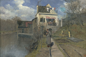 Lot 6213, Auction  105, Hey, Paul, Flusslandschaft im Vorfrühling