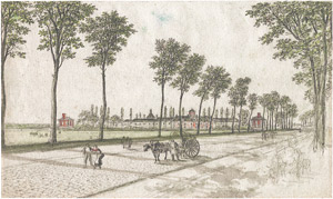 Lot 6458, Auction  105, Michel, George, Eine Chaussee bei Paris mit Fuhrwerk und Passanten