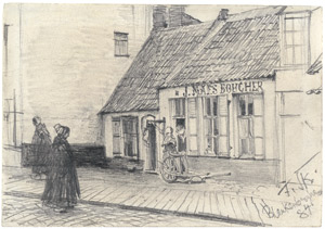 Lot 6490, Auction  105, Skarbina, Franz, Straßenszene in Blankenberghe