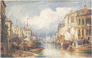 Lot 6521, Auction  105, Wyld, William, Der Canale Grande mit Blick auf die Rialto-Brücke