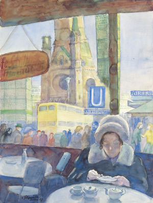 Lot 8068, Auction  105, Felixmüller, Conrad, Berlin, Café am Kurfürstendamm