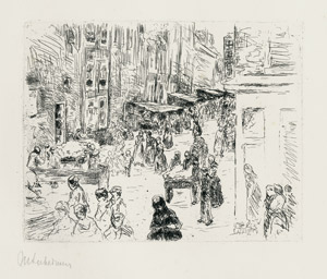 Lot 8198, Auction  105, Liebermann, Max, Die Judenstraße in Amsterdam