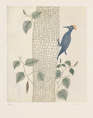 Lot 8584, Auction  105, Minami, Keiko, Pic (Woodpecker)