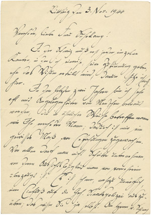 Lot 2021, Auction  106, Carossa, Hans, Brief 1944 zur Rettung Peter Suhrkamps