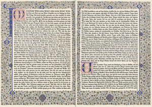 Lot 3198a, Auction  106, Johanneischen Schriften, Die, Das Evangelium. Eines von 6 Exempl. auf Pergament