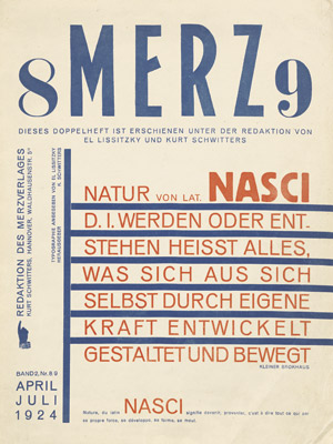 Lot 3273, Auction  106, Merz, 8-9 Nasci. Hrsg. von El Lissitzky und K. Schwitters