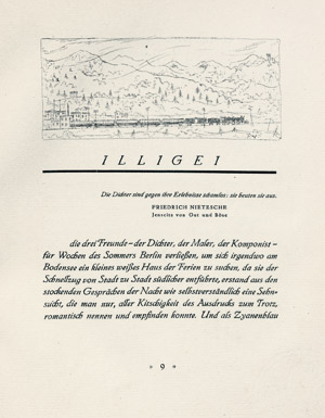 Lot 3276, Auction  106, Meyer, Alfred Richard und Kobbe, George G. - Illustr., Illigei. Unikat: Probedruck mit Lithos im Verlag Gurlitt