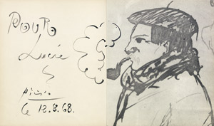 Lot 3328, Auction  106, Sutton, Keith und Picasso, Pablo - Illustr., Picasso (Widmungsexemplar)