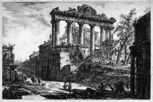 Lot 5806, Auction  106, Piranesi, Giovanni Battista, Avanzi del Pronao del Tempio della Concordia