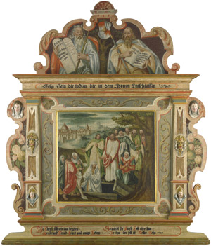 Lot 6003, Auction  106, Süddeutsch, um 1580. Altaraufsatz mit der Auferweckung des Lazarus