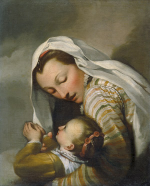 Lot 6012, Auction  106, Italienisch, 17. Jh. Mutter mit Kind